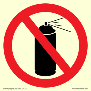P906 Prohibition: No aerosol